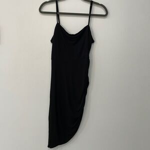Forever 21 Women’s Ruched Cami Midi little Black Dress Size Large